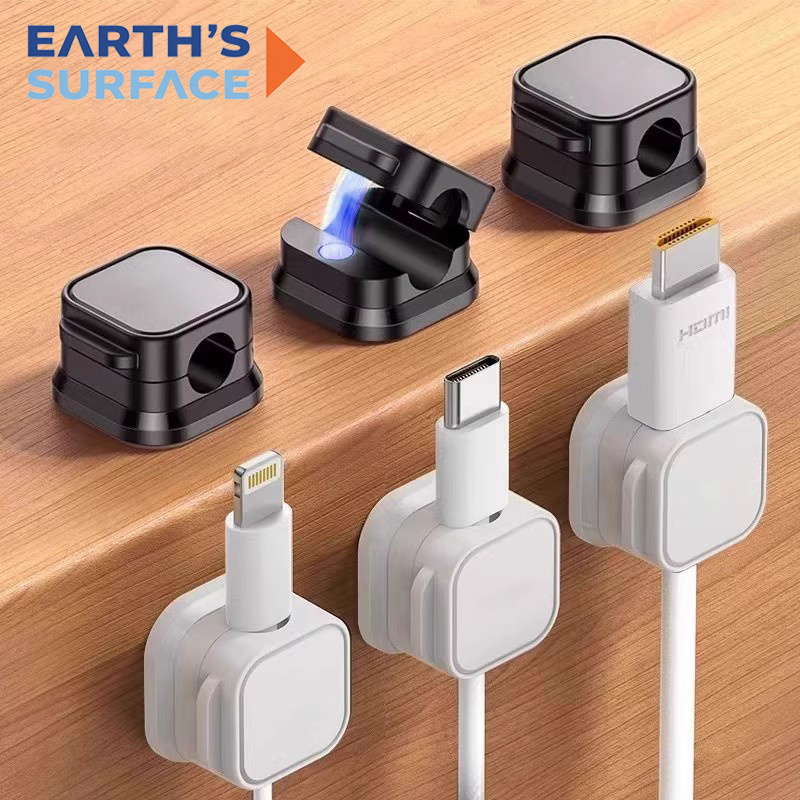 Desk Cable Organizer - Magnetischer Kabelclip, Kabelhalter mit Klebefläche, Kabelorganisator