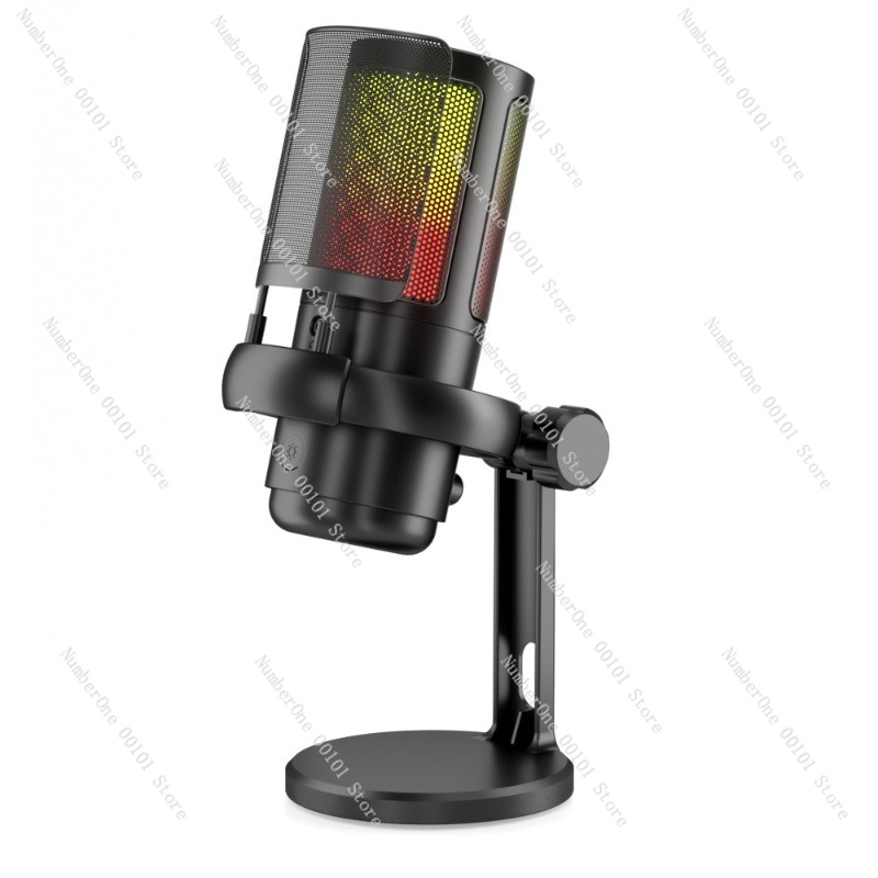 Pc Gaming Game - USB-Desktop-Kondensatormikrofon RGB-Gaming-Mikrofon für PC-Spiel-Chat-Aufnahmen