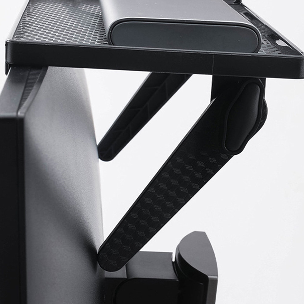 Desk Cable Organizer - Bohrfreie ABS-TV-Monitor-Halterung, Organizer-Regal für Router, Spielkonsole,