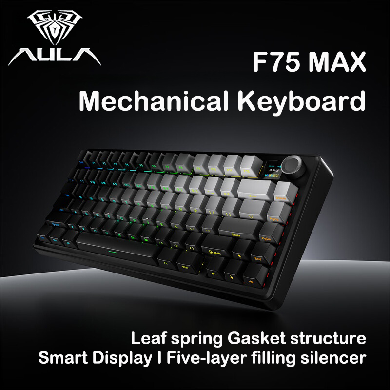 Pc Gaming Uk - AULA F75 MAX 75% Tri-Mode Mechanische