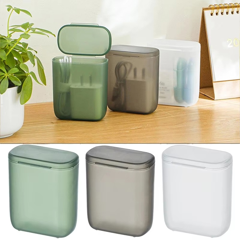 Desk Cable Organizer - Transparente Aufbewahrungsbox für Desktop- und Handy-Datenkabel,
