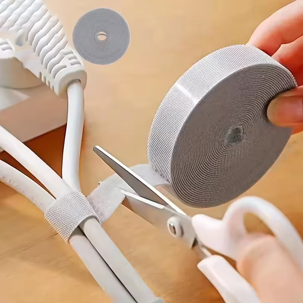 Desk Cable Organizer - 1 Stück Kabelorganisator Kabelmanagement Drahtwickler Klebeband