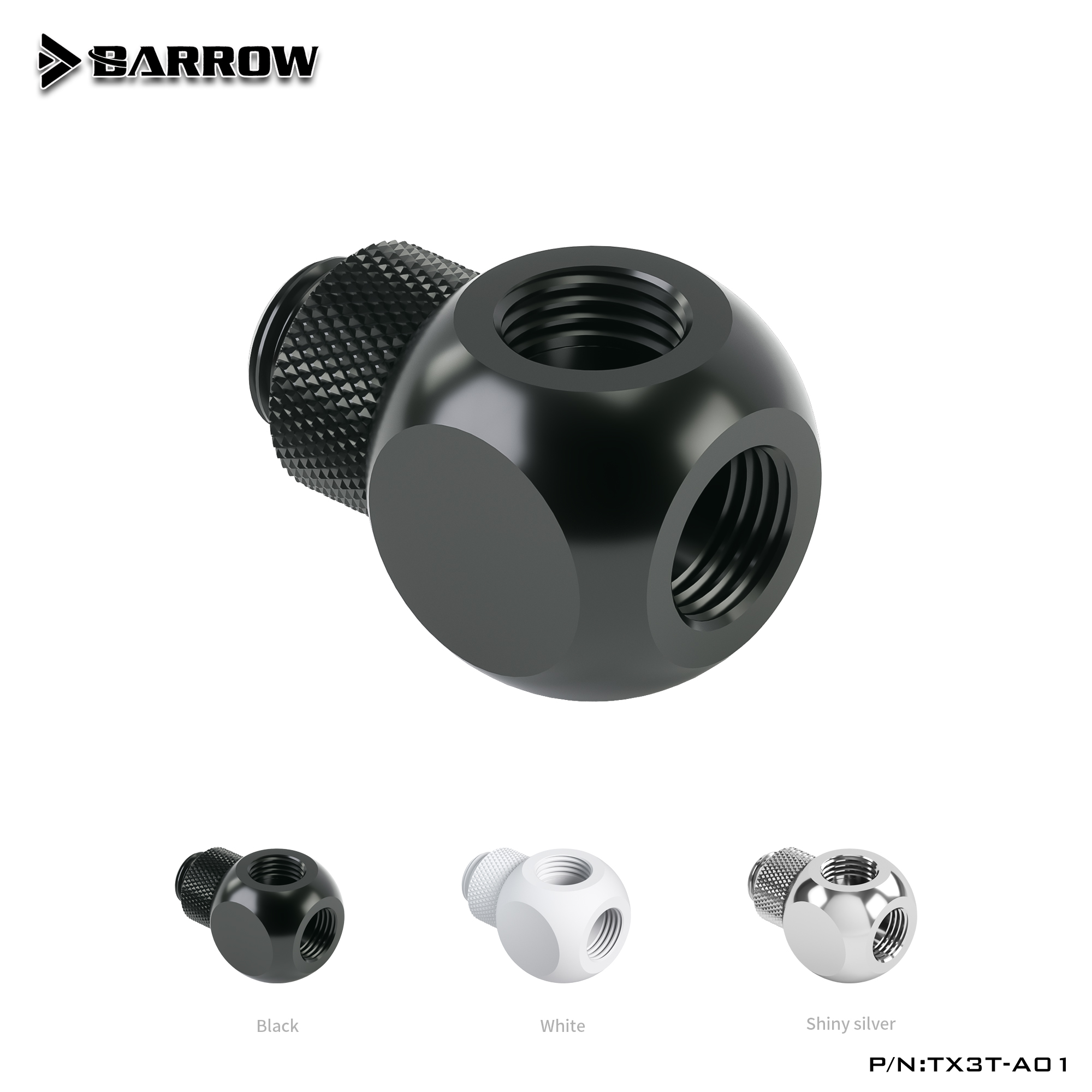 Pc Gaming Xịn - Barrow PC Wasserkühlungs-Fittings Kubische Rohrverbinder 3-Wege/4-Wege/5-Wege