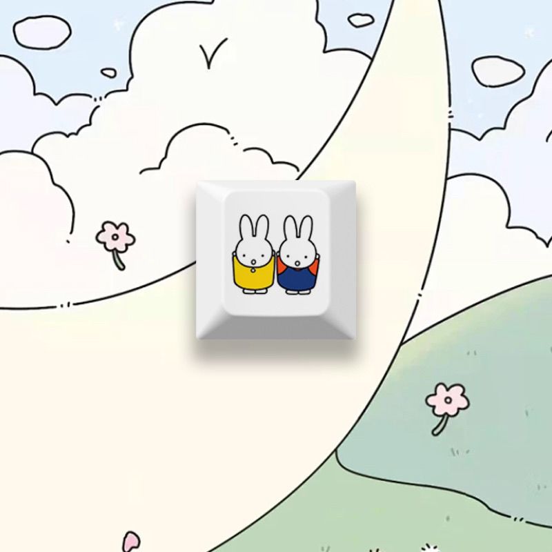 Neue Miffy-Kaninchen-Cartoon-T – Mechanical Keyboard Bewertung und Preis
