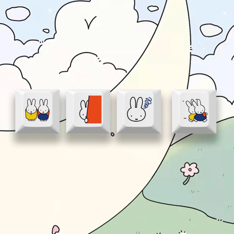 Neue Miffy-Kaninchen-Cartoon-T – Mechanical Keyboard Bewertung und Preis