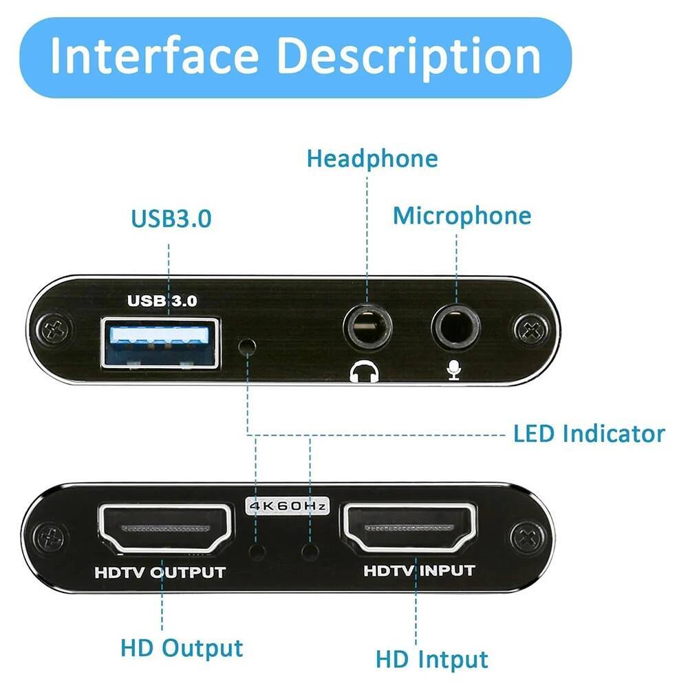 4K HDMI-kompatibel zu USB 3.0  – Pc Gaming Game Bewertung und Preis
