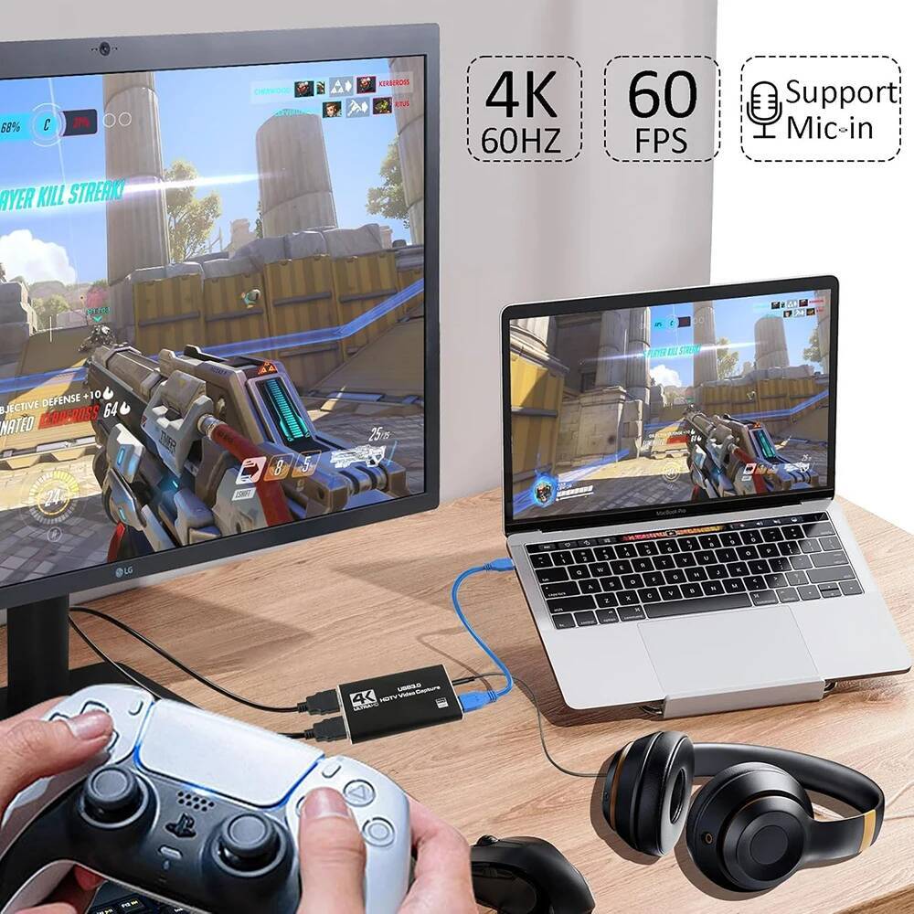 4K HDMI-kompatibel zu USB 3.0  – Pc Gaming Game Bewertung und Preis