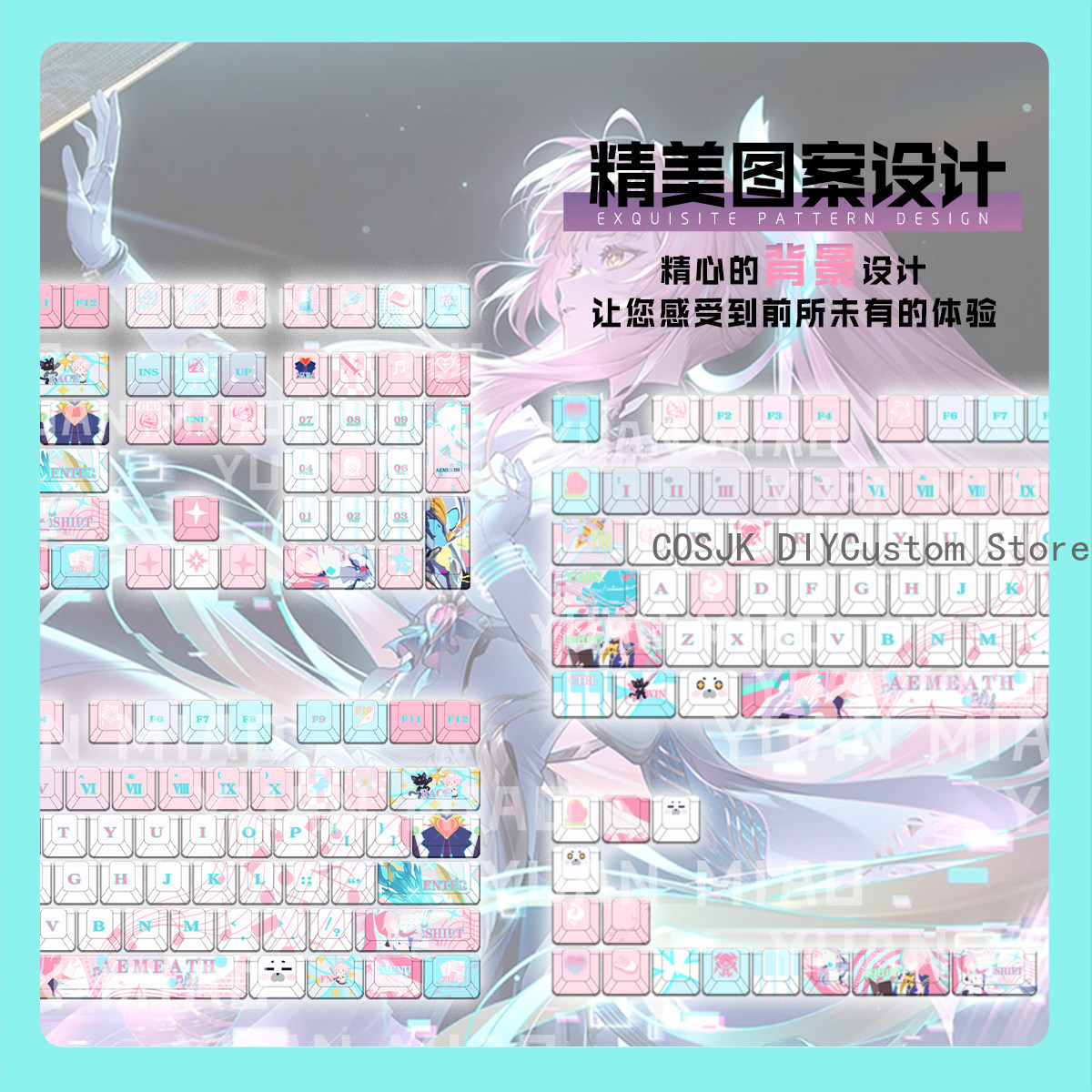 122 Tasten Anime Wuthering Wav – Mechanical Keyboard Bewertung und Preis