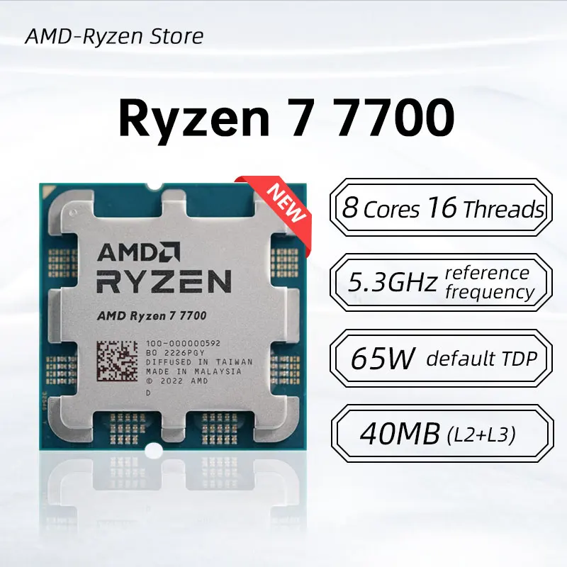 Neuer AMD Ryzen 7 7700 Prozess – Amd Cpu Ryzen 7 Bewertung und Preis
