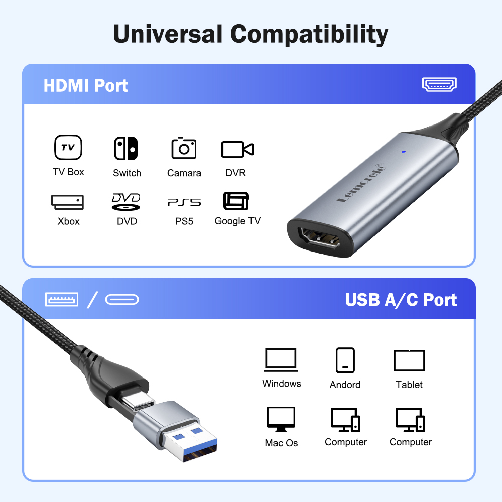Lemorele USB 2.0 Video Capture – Pc Gaming Game Bewertung und Preis