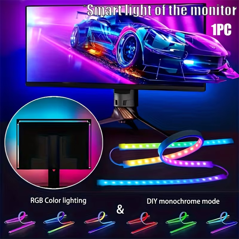 RGB Gaming-Lichtstreifen Monit – Pc Gaming Game Bewertung und Preis