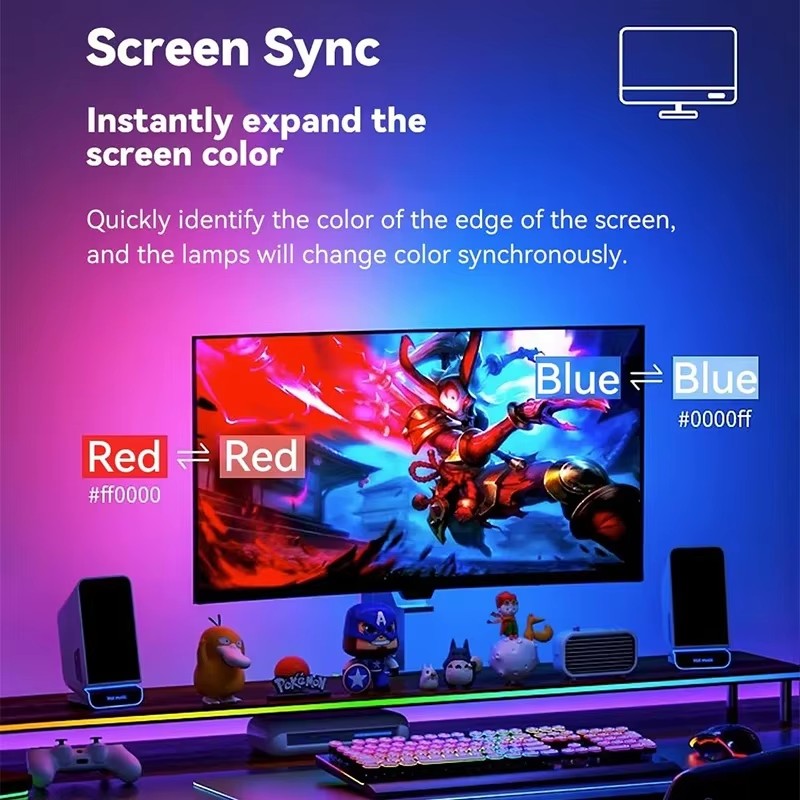 RGB Gaming-Lichtstreifen Monit – Pc Gaming Game Bewertung und Preis