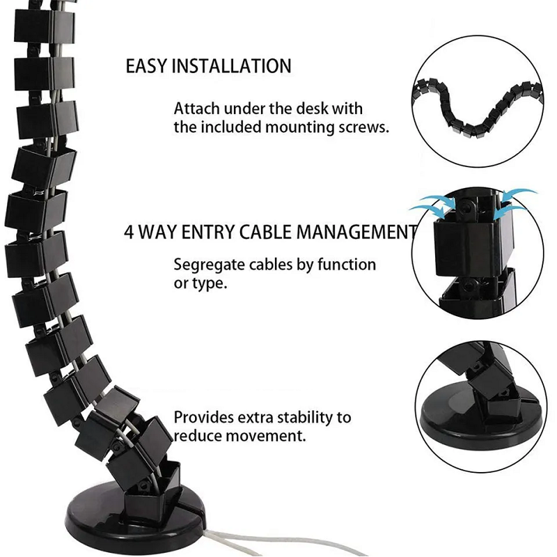 Kabelmanagement-System für Sch – Desk Cable Organizer Bewertung und Preis