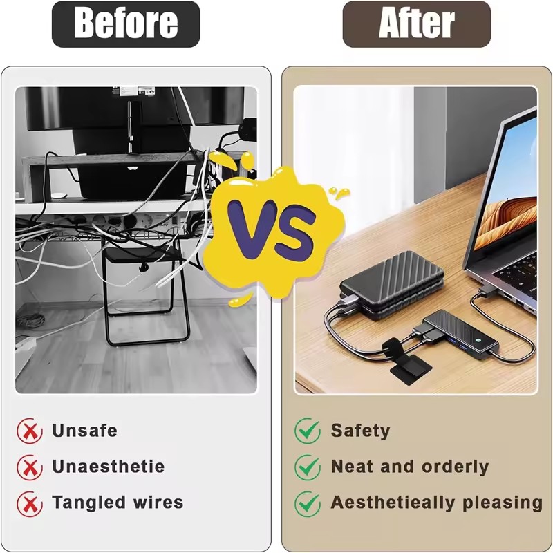 Selbstklebende Kabelbinder für – Desk Cable Organizer Bewertung und Preis